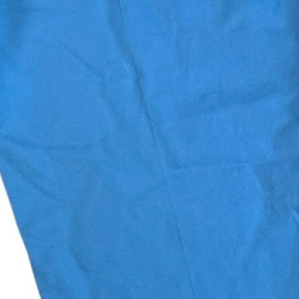 Lafayette 148 New York Blue Stretch‎ Cotton Side Zip Trousers Pants Size 10 NEW